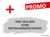 Promo set niettoestel 1GP-A16LN50 met nieten in koffer
