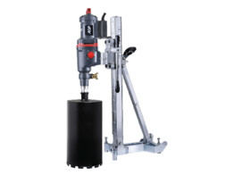 DDC12 HYBRID carotteuse a eau et a sec micro-percussion - set avec support S350