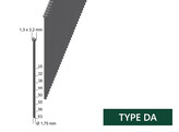 Angled brad type DA 38mm galvanised ring / 4000 pcs