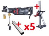 DMC6D wet and dry drill - kit 2 with drill stand AS200